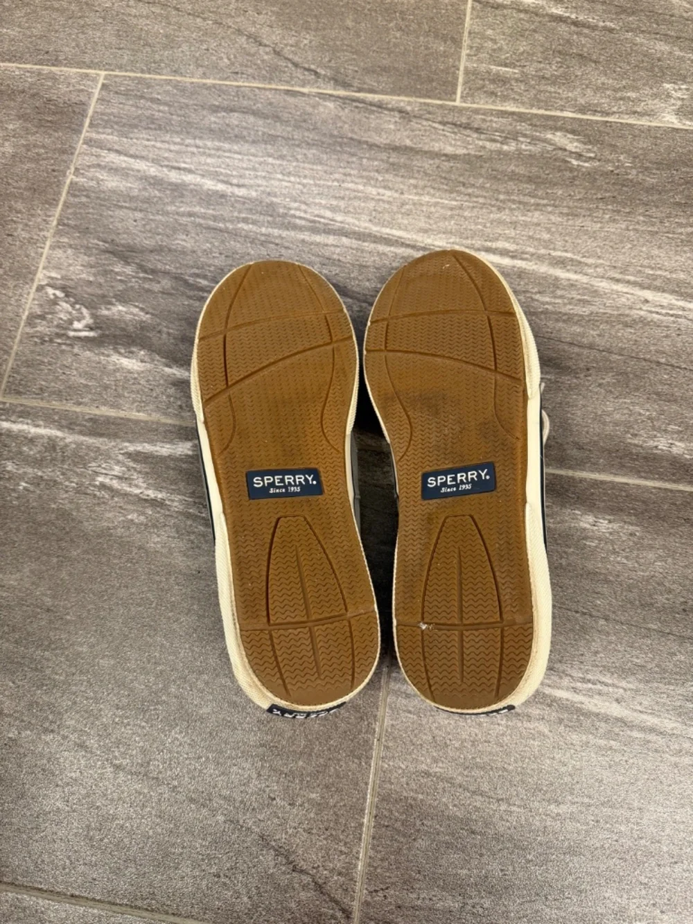 Gray Sperry Boat Shoes